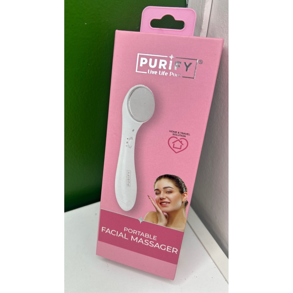 Purify Live Life Pure Portable Facial Massager White PY-POFMAS-100 Skin Tool